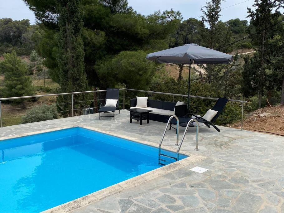 Retreat Villa By The Sea With Pool In Porto Heli Exterior photo