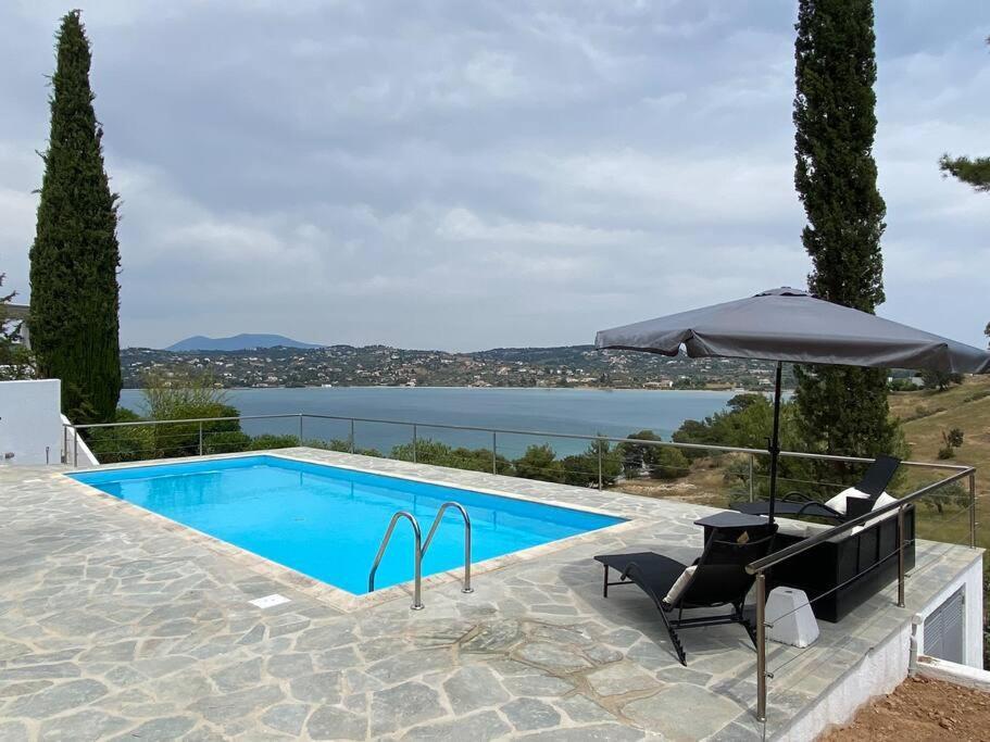 Retreat Villa By The Sea With Pool In Porto Heli Exterior photo